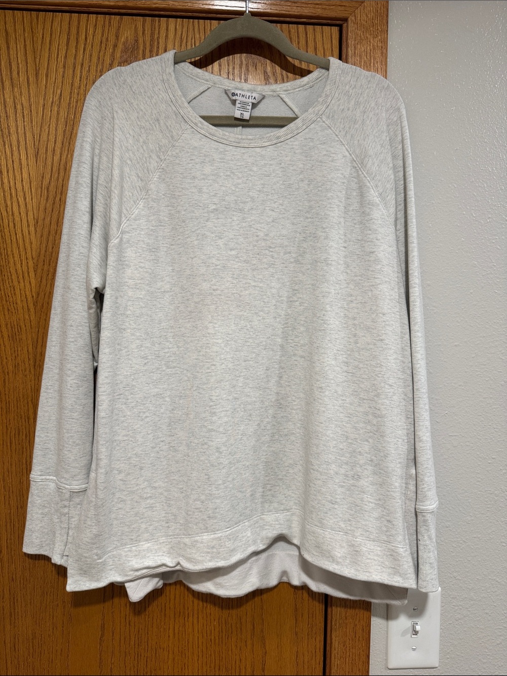 Athleta Heather Gray Crew Sweatshirt